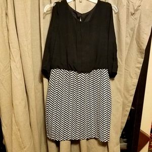 IZ Byer dress| black and white| size L